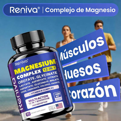 MAGNESIO COMPLEX 12 en 1 Fórmula Mejorada